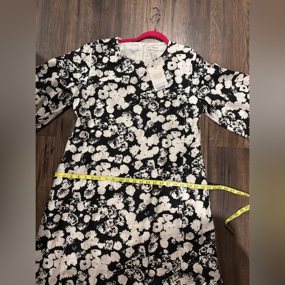 NWT Everlane black/white floral midi - size 10 - Picture 5 of 7